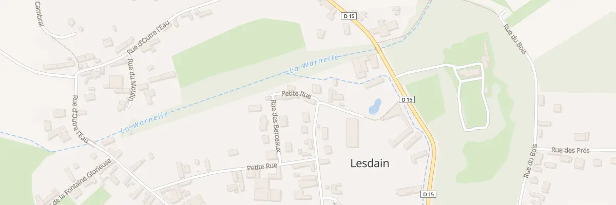 Plan du 1 Rue des Berceaux à Lesdain