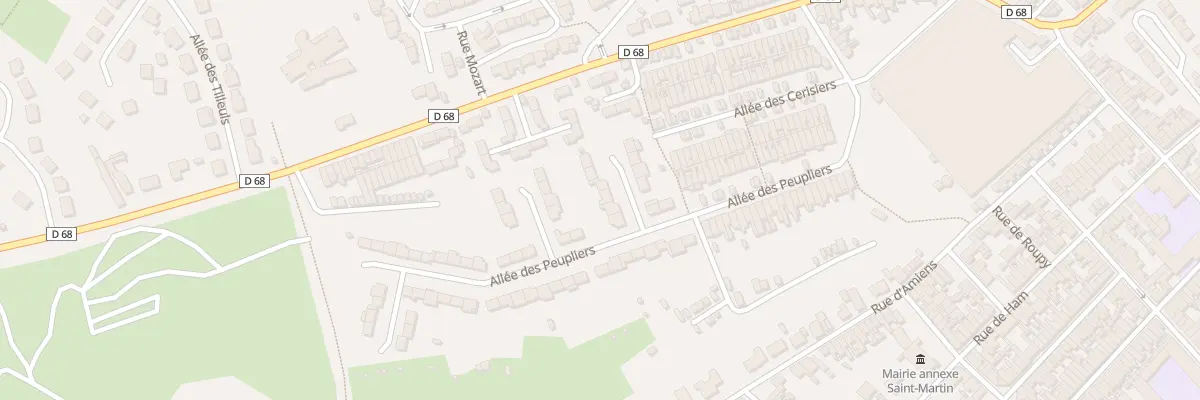 Plan du 70 All des Peupliers à Saint-Quentin