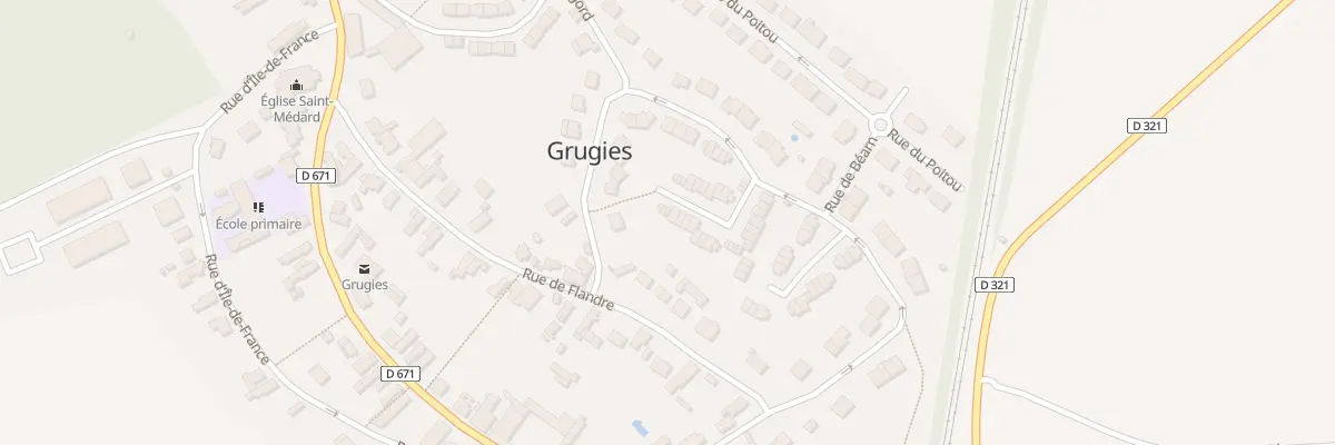 Plan du 25 Rue de Bretagne à Grugies