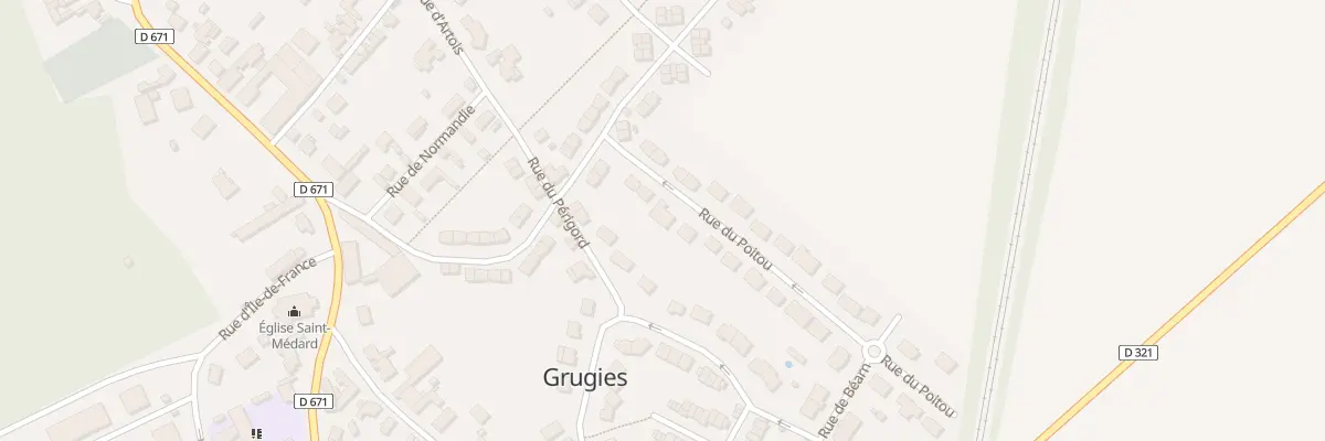 Plan du 5 Rue du Poitou à Grugies