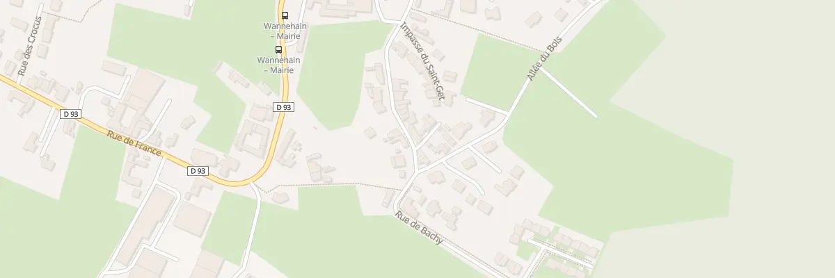 Plan du 187 Rue du Saint Get à Wannehain