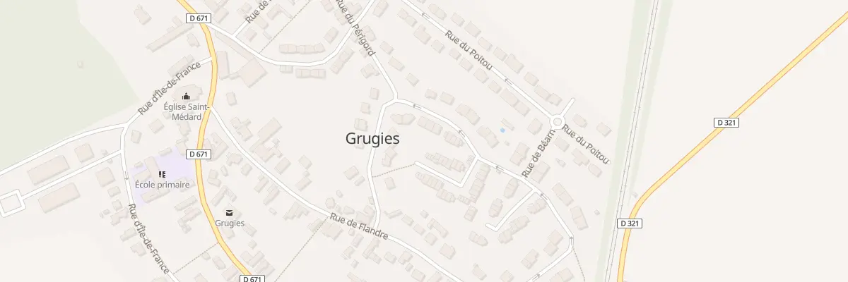 Plan du 16 Rue d’Alsace Lorraine à Grugies