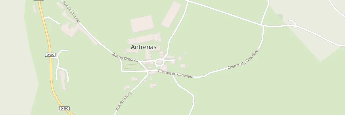 Plan du 5032 Antrenas à Antrenas