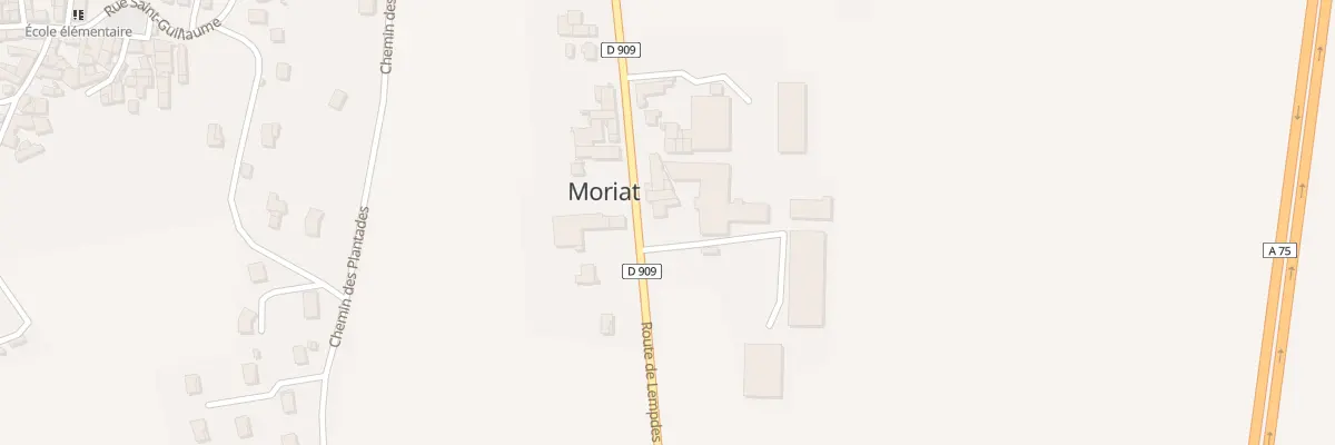 Plan du 7 Rte de Lempdes (la Barraque) à Moriat