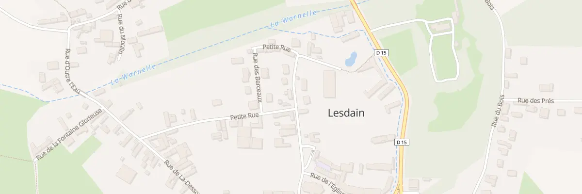 Plan du 8 Ptr Petite Rue à Lesdain