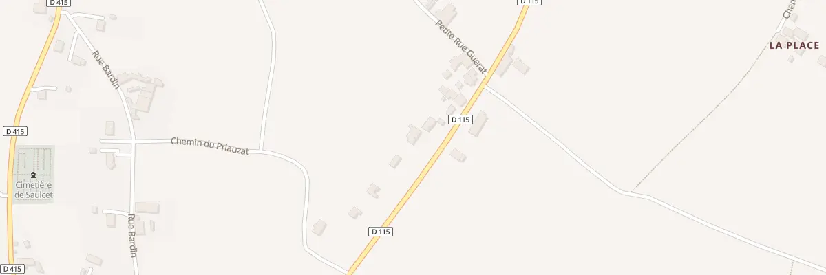 Plan du 9 Rue Guerat à Saulcet