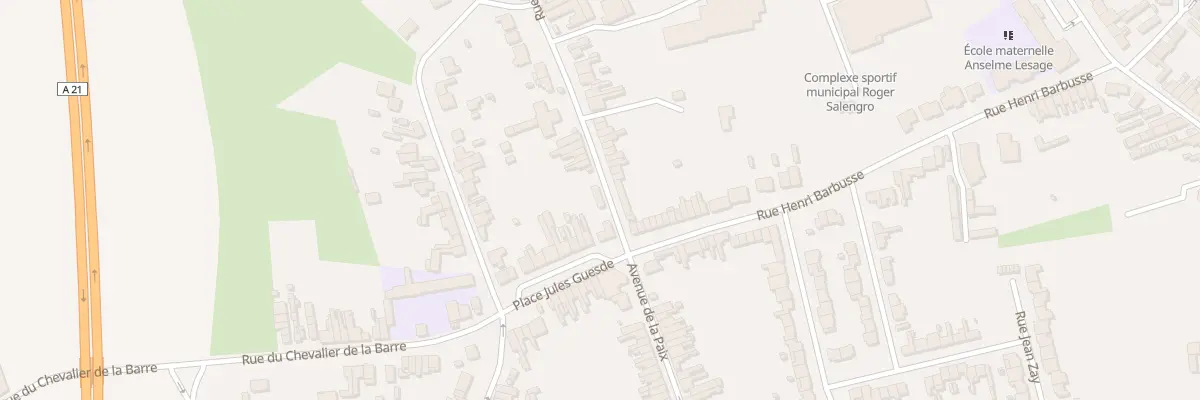 Plan du 1 Rue Antoine Mercier à Somain