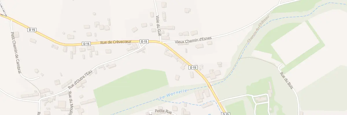 Plan du 19 Rue de Crèvecoeur à Lesdain