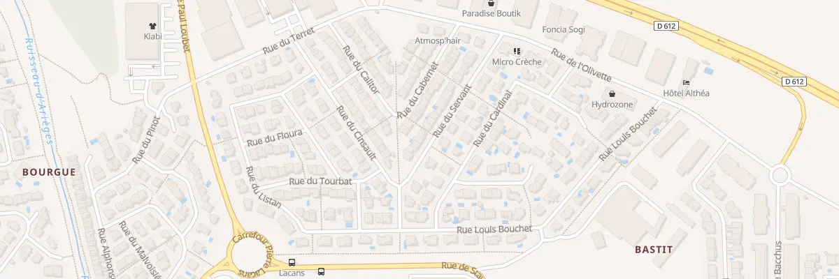 Plan du 32 Rue du Servant à Béziers