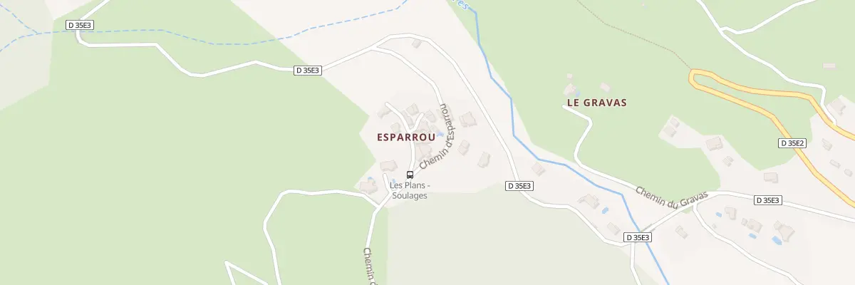 Plan du 5583F Esparou aux Plans