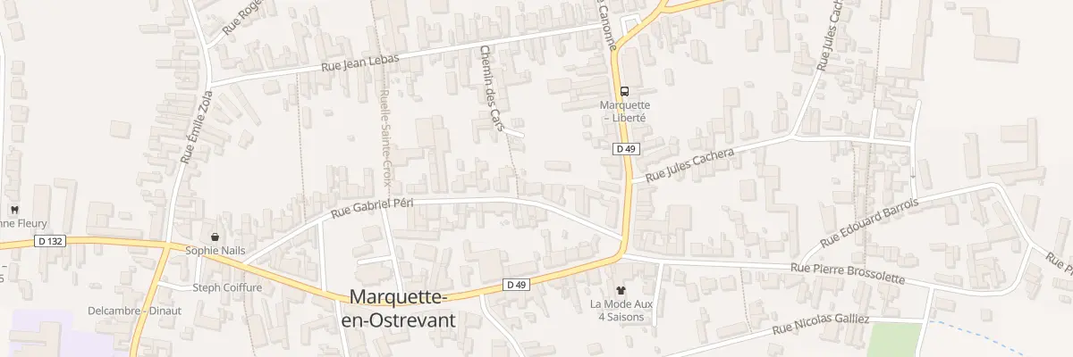 Plan du 1B Rue Gabriel Péri à Marquette-en-Ostrevant