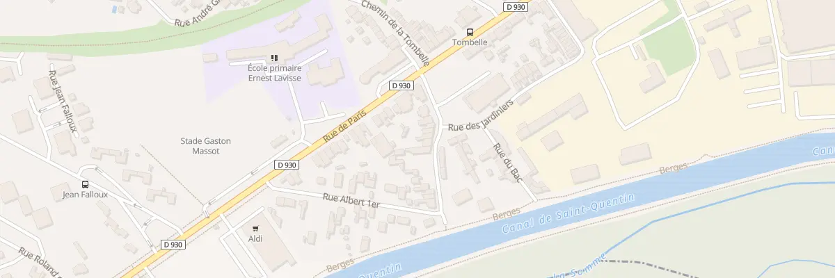 Plan du 16 Rue du Canal à Saint-Quentin