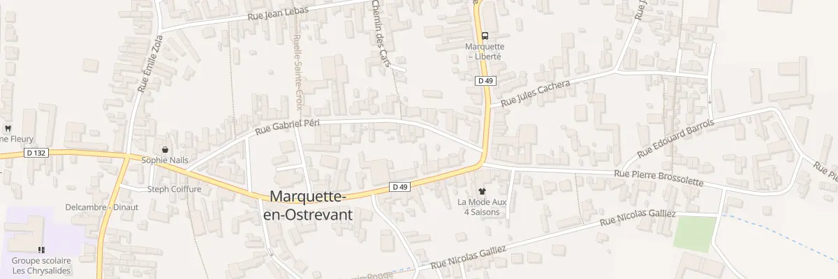 Plan du 2 Rue Gabriel Péri à Marquette-en-Ostrevant