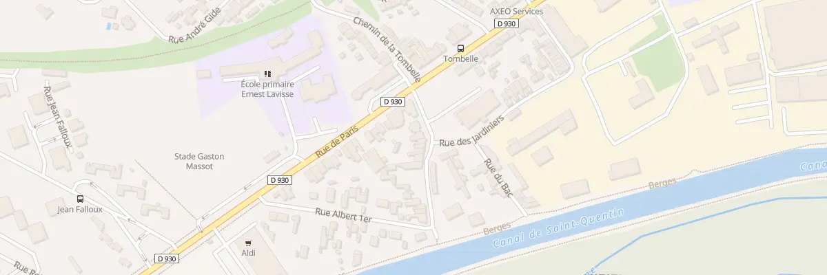 Plan du 6 Rue du Canal à Saint-Quentin