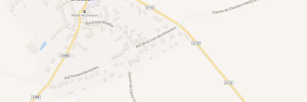 Plan du 3 Rue de la Croix des Amoureux à Chaudun