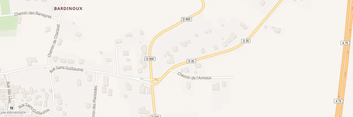 Plan du 3 Rte de Charbonnier la Barraque à Moriat