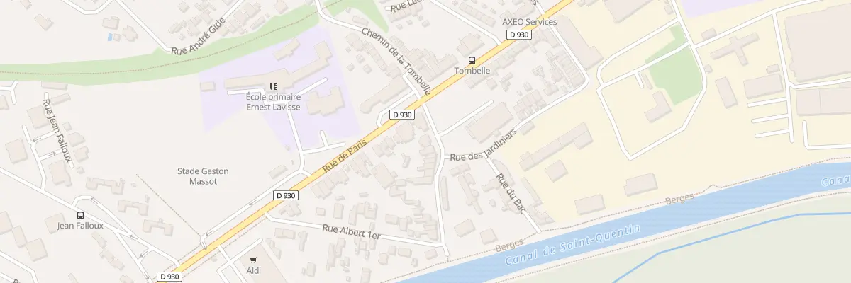 Plan du 4 Rue du Canal à Saint-Quentin