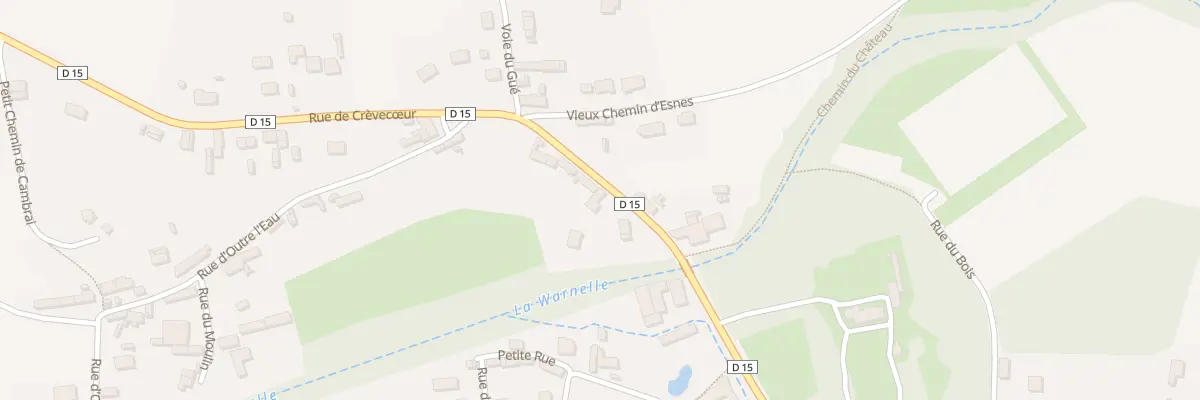 Plan du 15 Rue de Crèvecoeur à Lesdain