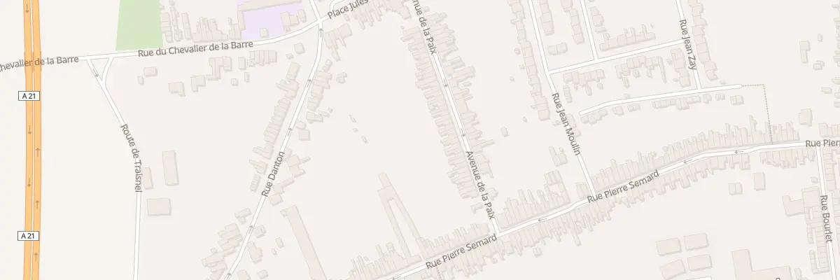 Plan du 44 Rue de la Paix à Somain