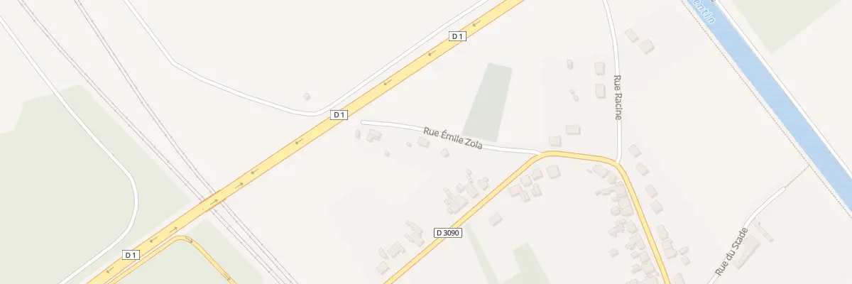 Plan du 4 Rue Emile Zola à Mennessis