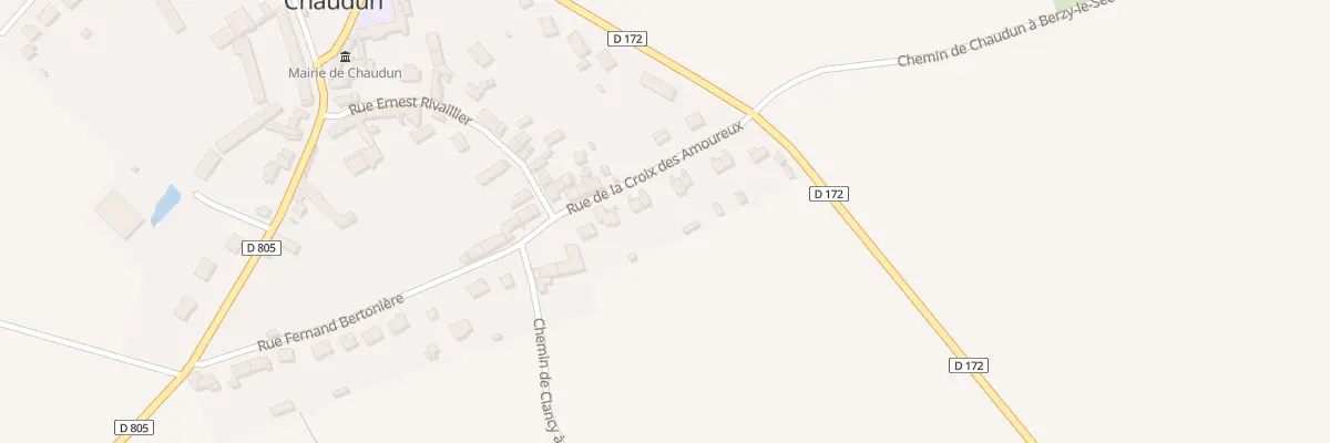 Plan du 5 Rue de la Croix des Amoureux à Chaudun