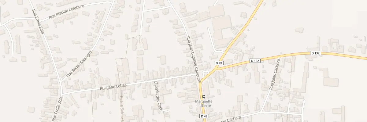 Plan du 3 Rue Jean Lebas à Marquette-en-Ostrevant