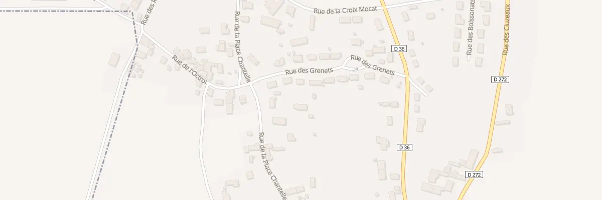 Plan du 11 Rue de la Place Chantelle à Biozat