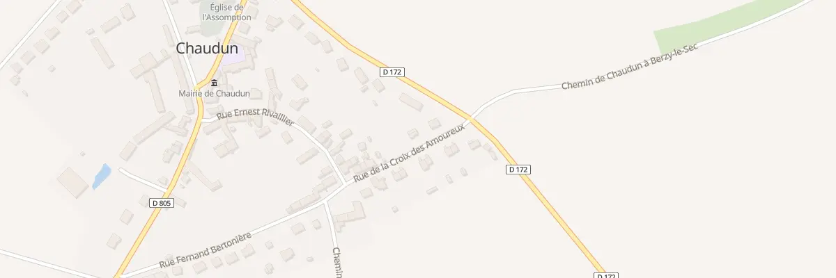 Plan du 5001 Rue de la Croix des Amoureux à Chaudun