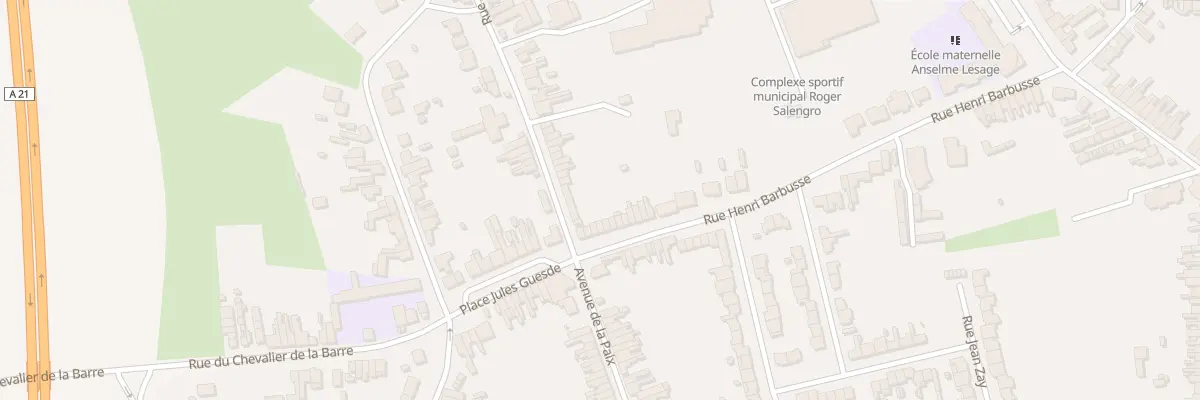 Plan du 74 Rue Henri Barbusse à Somain
