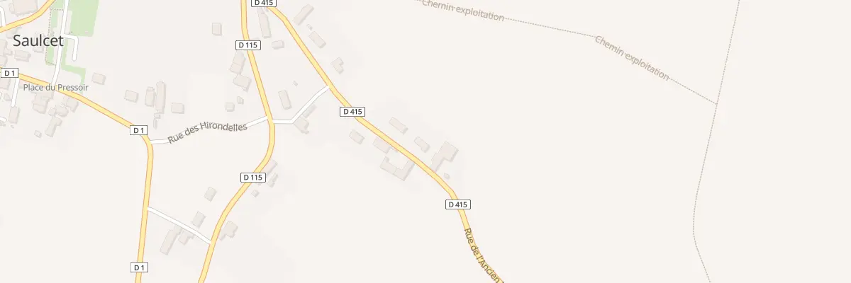 Plan du 13 Rue de l’Ancien Lavoir à Saulcet