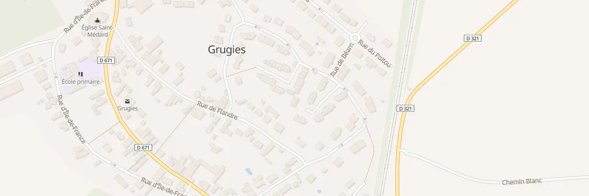 Plan du 14 Rue d’Auvergne à Grugies