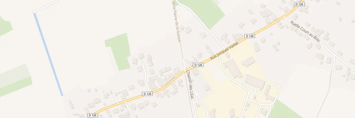 Plan du 640 Rue Jacques Varlet à Beuvry-la-Forêt