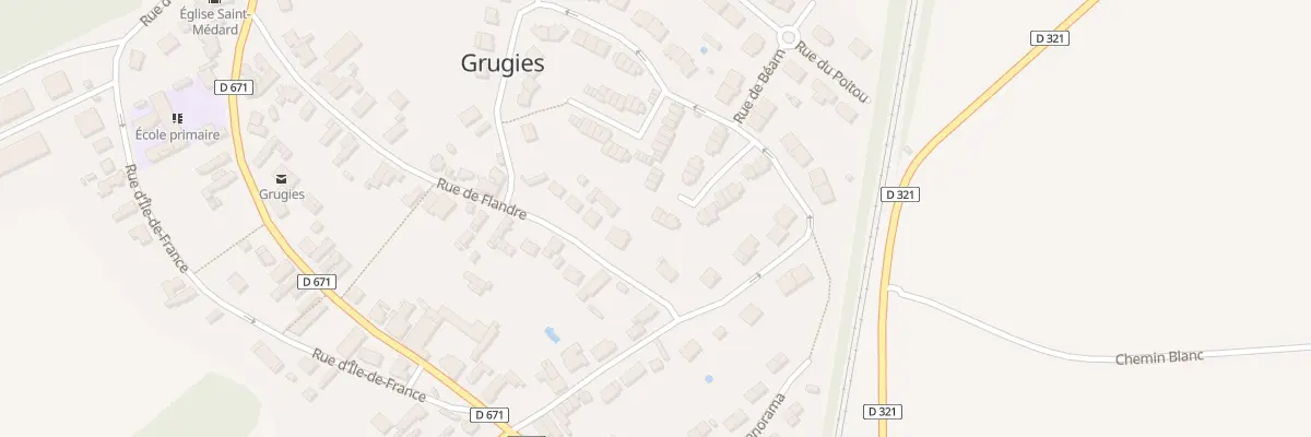Plan du 21 Rue d’Auvergne à Grugies