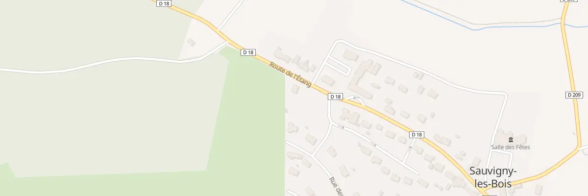 Plan du 7 Rte de l’Étang à Sauvigny-les-Bois