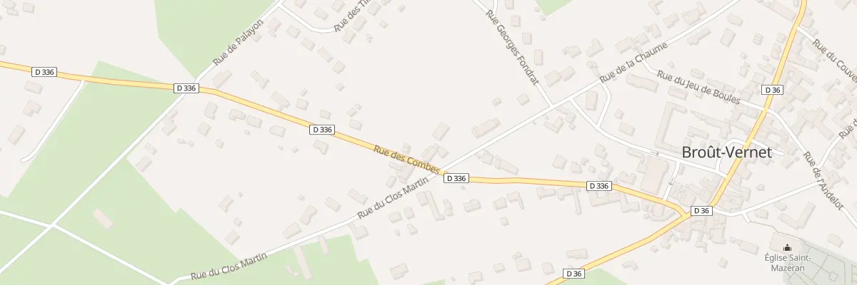 Plan du 30 Rue de la Chaume à Broût-Vernet
