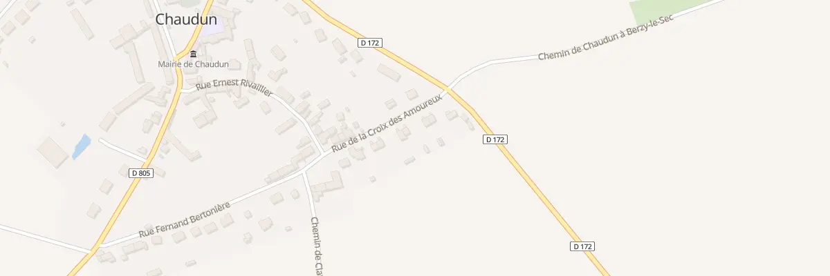 Plan du 9 Rue de la Croix des Amoureux à Chaudun