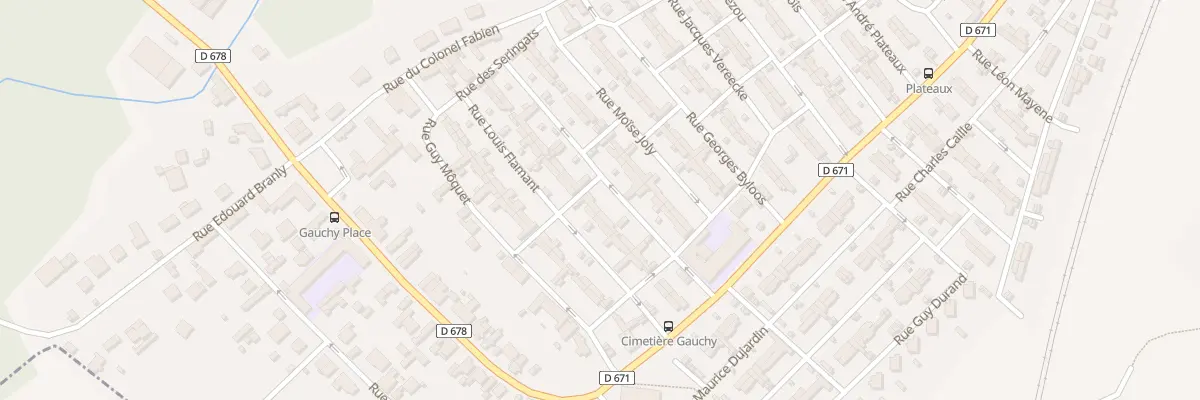 Plan du 8 Rue Flamant à Gauchy