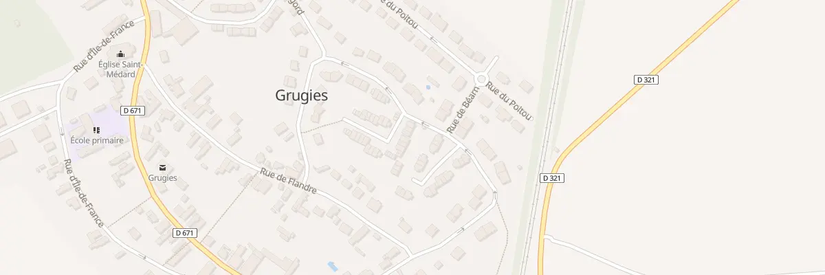 Plan du 5 Rue de Bretagne à Grugies
