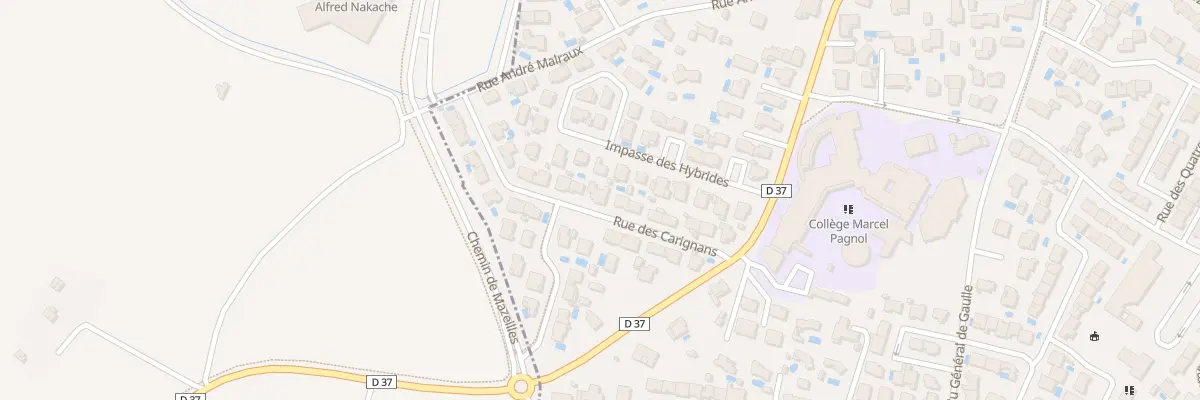 Plan du 16 Rue des Carignans à Sérignan