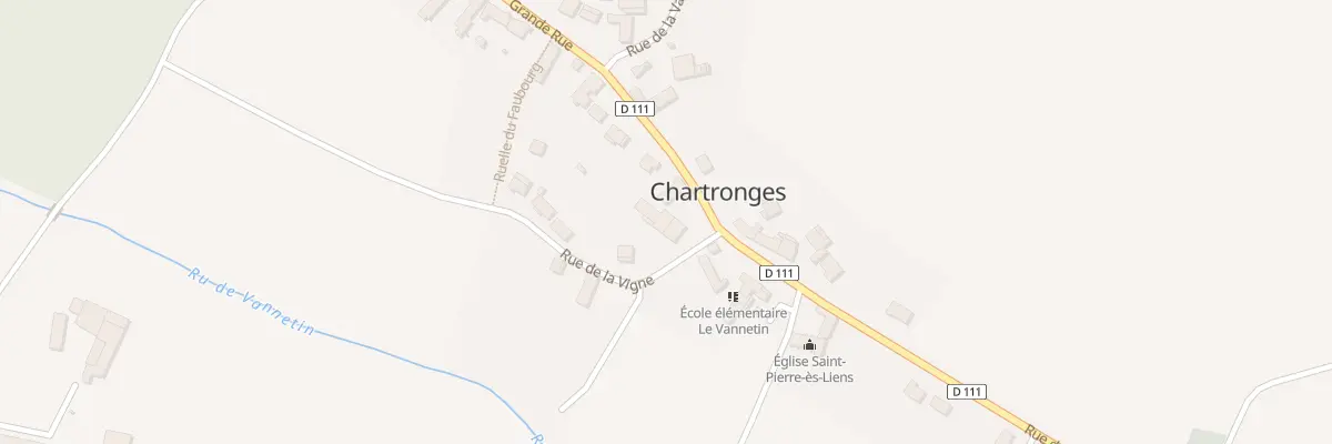 Plan du 2B Rue de la Vigne à Chartronges