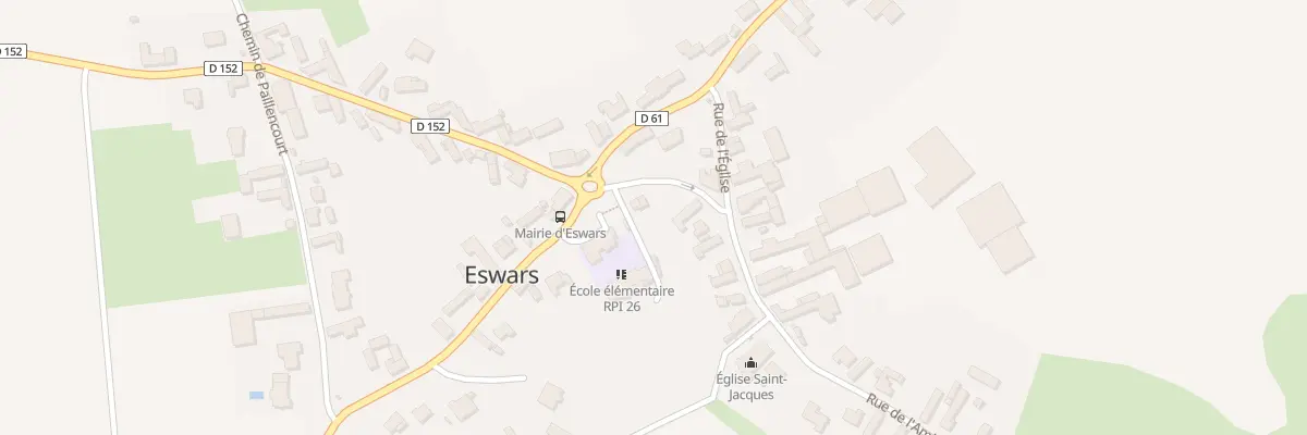Plan du 1 Rue de l’Eglise à Eswars