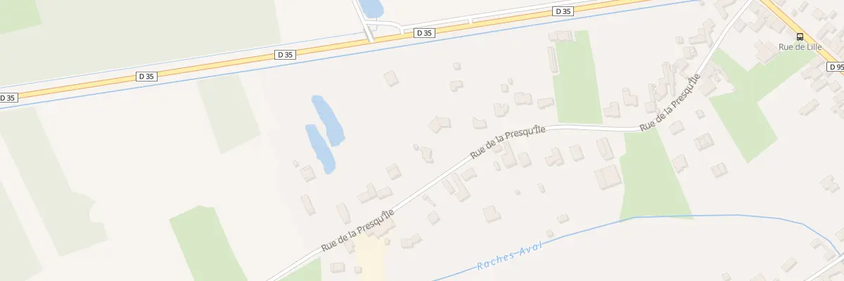 Plan du 36 Rue de la Presqu’Ile à Marchiennes