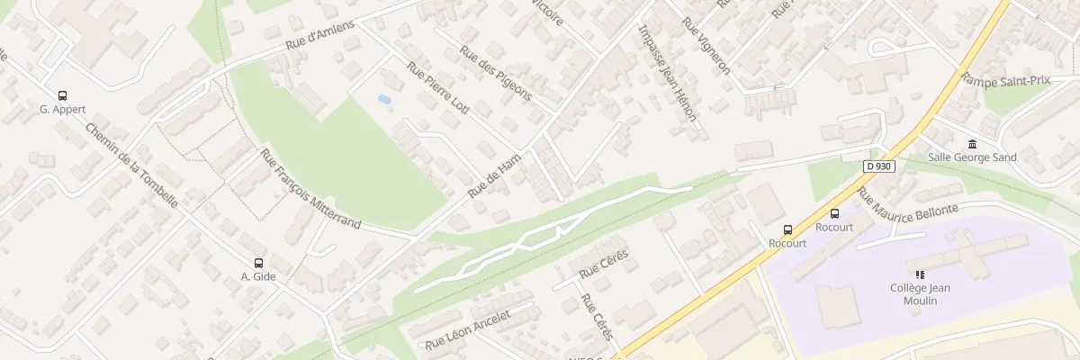 Plan du 199J Rue de Ham à Saint-Quentin
