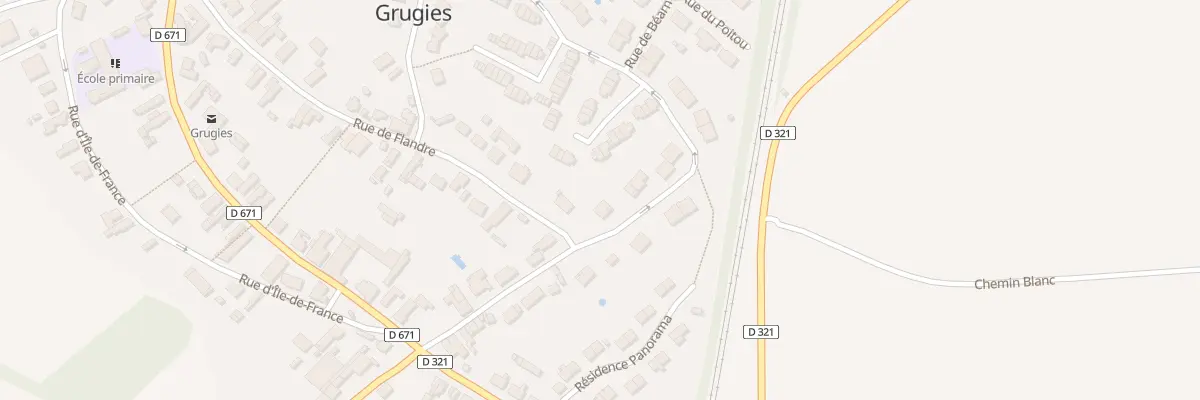 Plan du 1 Rue de Savoie à Grugies