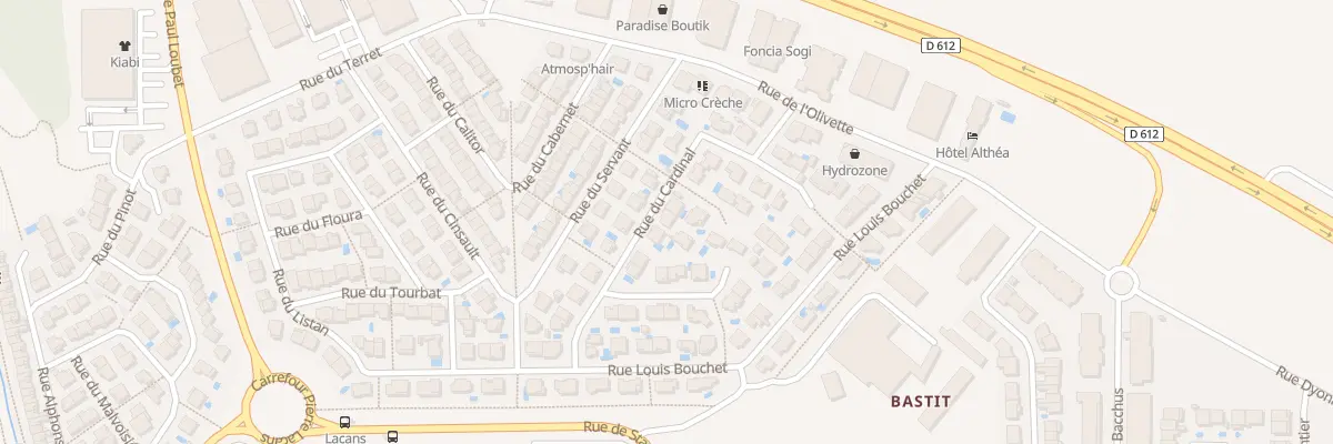 Plan du 16 Rue du Cardinal à Béziers