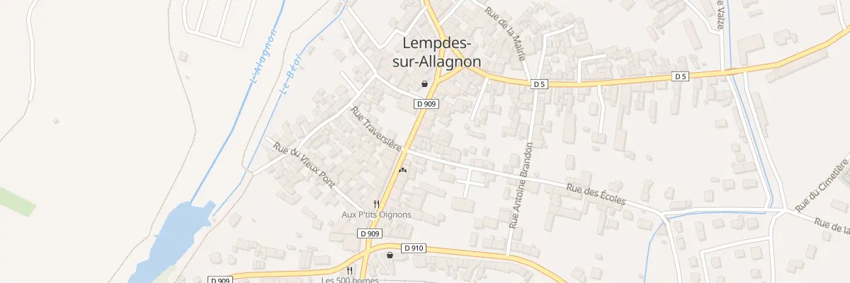Plan du 25 Rue Léonce Lagarde à Lempdes-sur-Allagnon