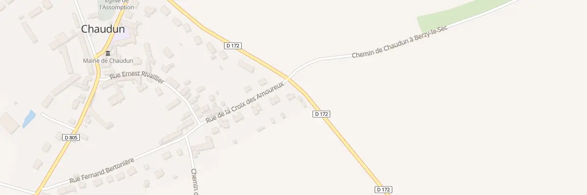 Plan du 15 Rue de la Croix des Amoureux à Chaudun