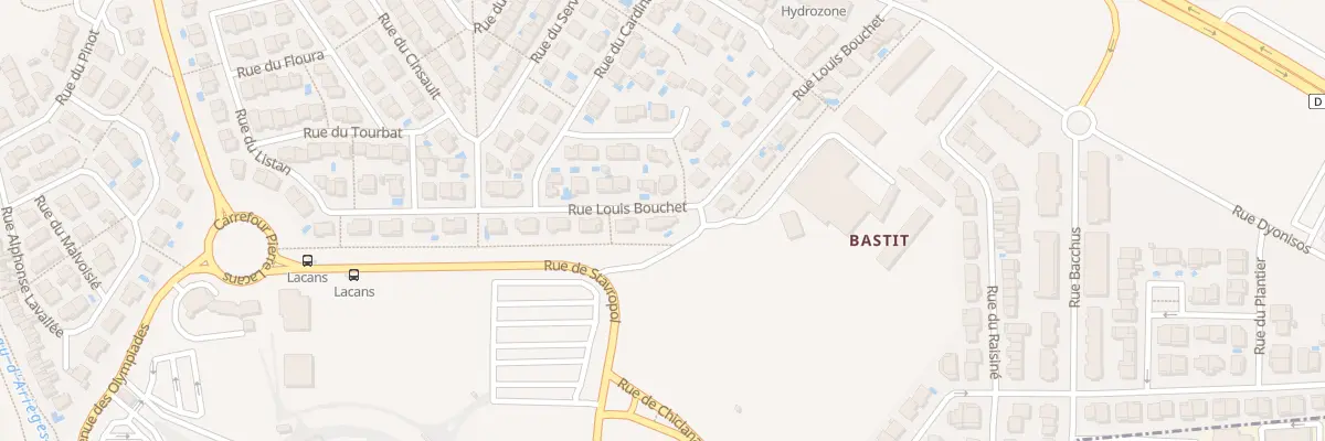 Plan du 12 Rue Louis Bouchet à Béziers