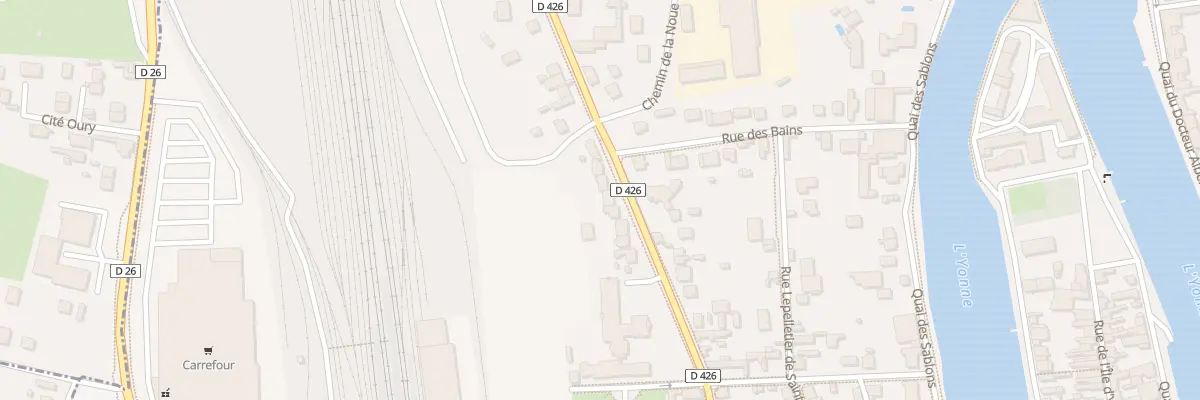 Plan du 59T Rue Bellocier à Sens