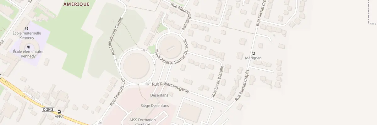 Plan du 2 Rue Louis Watelle à Cambrai